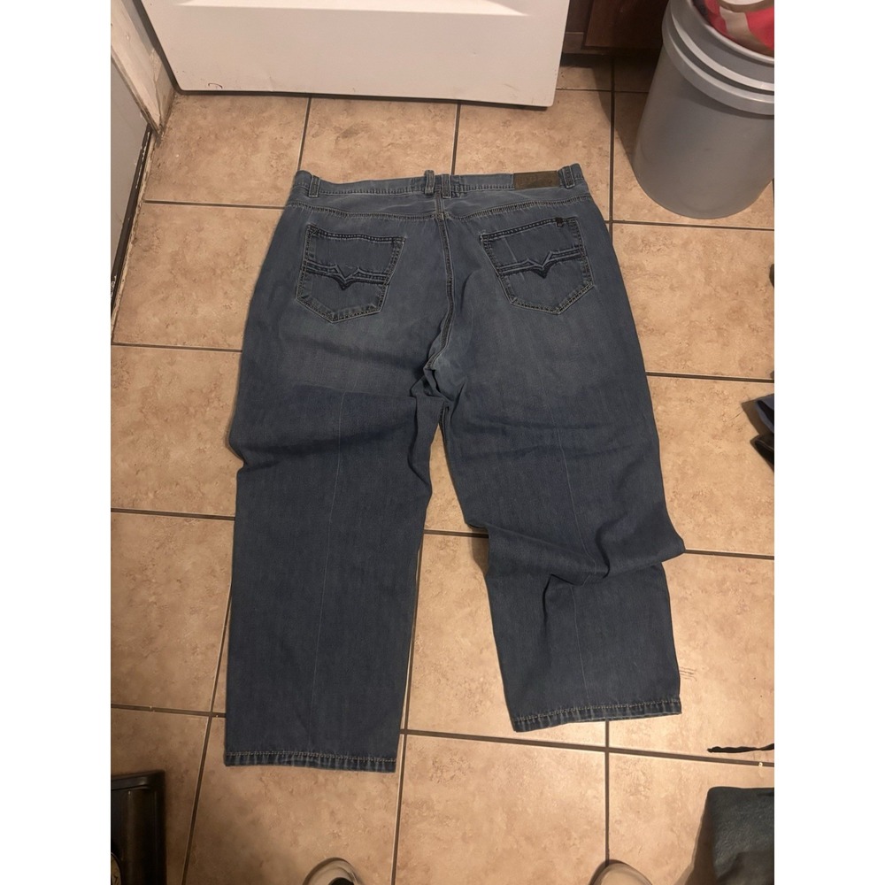 Y2K Do Denim Casual Wide Leg Dark Blue Jeans, Size 44x31